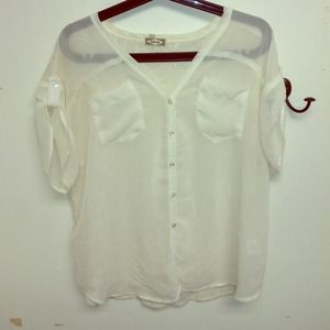 CREAM PACSUN BLOUSE! ADORABLE!