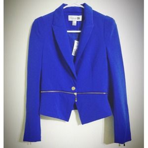 F21 Royal Blue Blazer