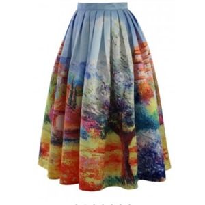 Price ✂️ Turn back time midi print skirt