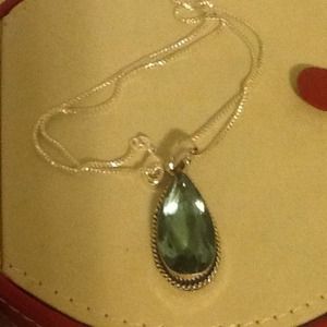 Beautiful aquamarine stone with 925 SOLD