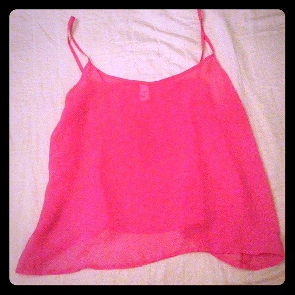 AA pink chiffon top