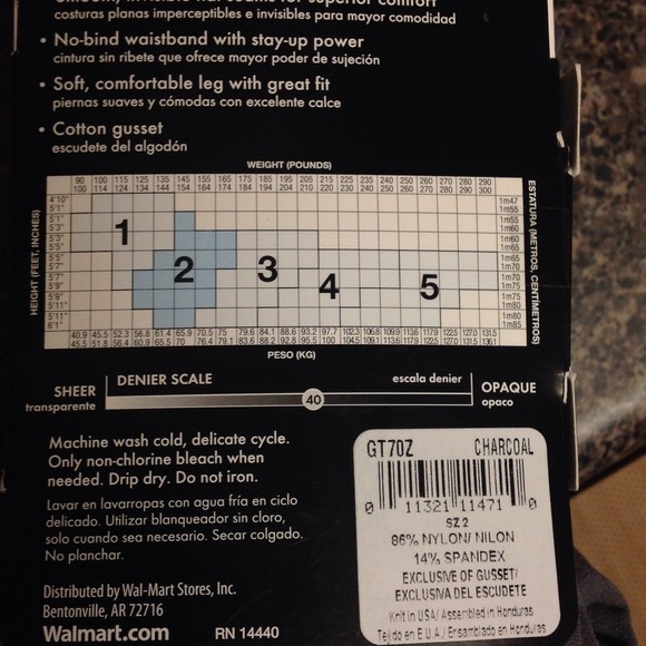 GRAY OPAQUE TIGHTS - Picture 4 of 4