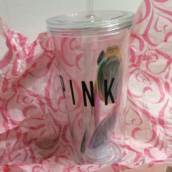 Vs pink tumbler and sunglasses make,offer