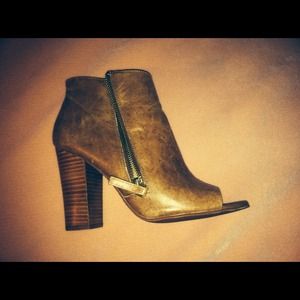 Barely used levity tan booties size 8