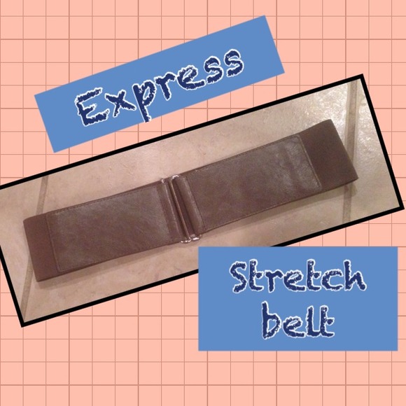 Express Grey Stretch Belt