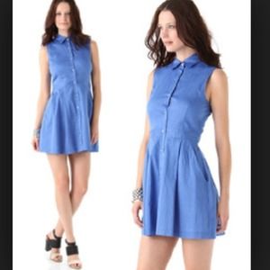 Theory button down dress. Size 2.