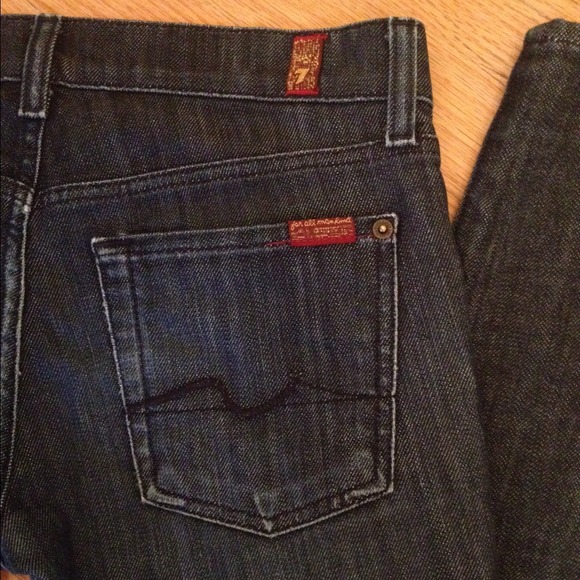 Seven for all mankind skinny jeans in dark denim! - Picture 1 of 4