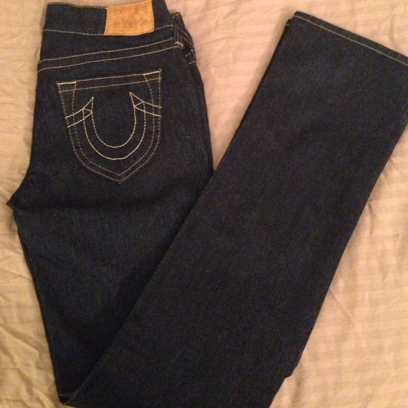 True religion dark wash jeans