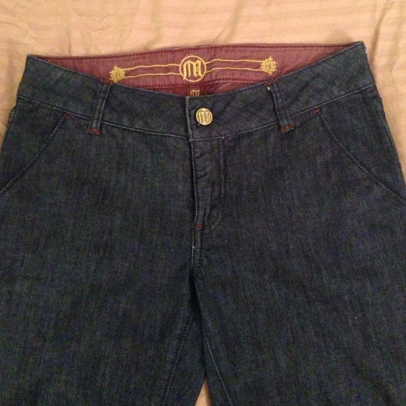 Dark denim trouser jean