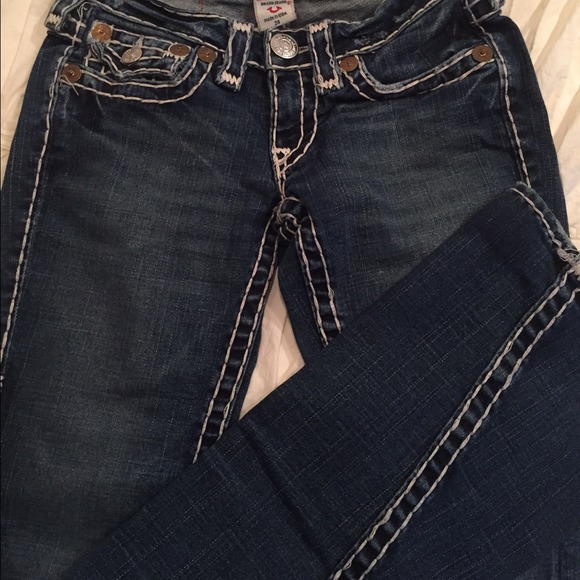 stitched denim