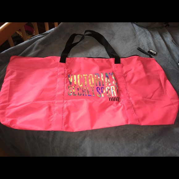 New hot pink Victoria's Secret vsx gym bag tote