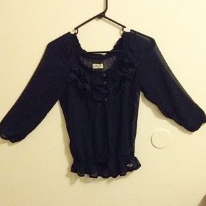 Navy blue Hollister top