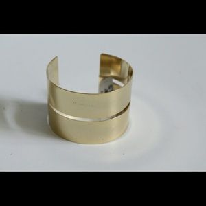 NWT Gold bracelet  semi circle Cuff