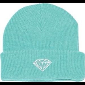 LOWER PRICE🎉Diamond Supply Co Fold Beanie Blue