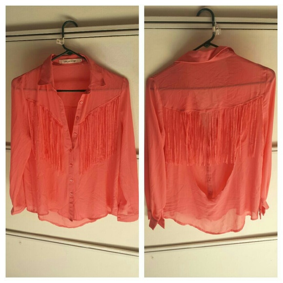 LF Stores Mags & Pye Fringe Western Top - Picture 3 of 4