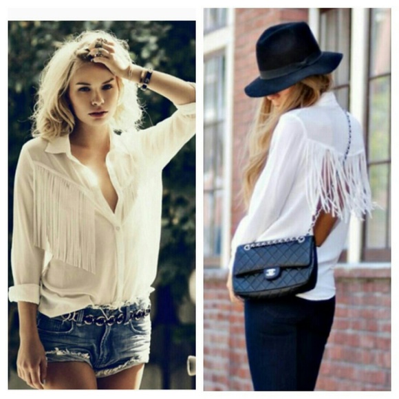 LF Stores Mags & Pye Fringe Western Top - Picture 4 of 4