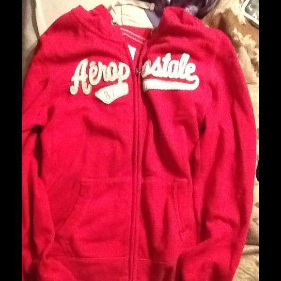 Aeropostale Zip up hoodie Pink  Women's Large