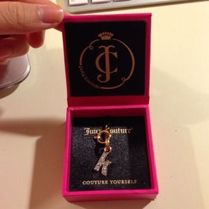 Juicy couture gold k initial charm