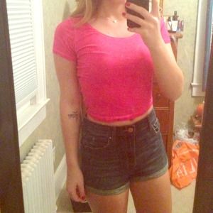 Red crop top