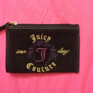 Juicy couture velour coin purse