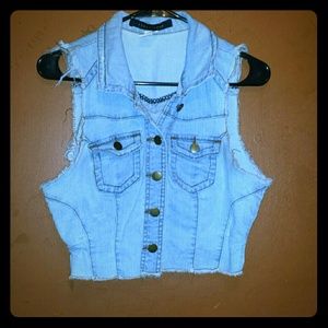 vintage eagle cute vest