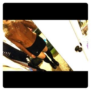 brown leather jacket