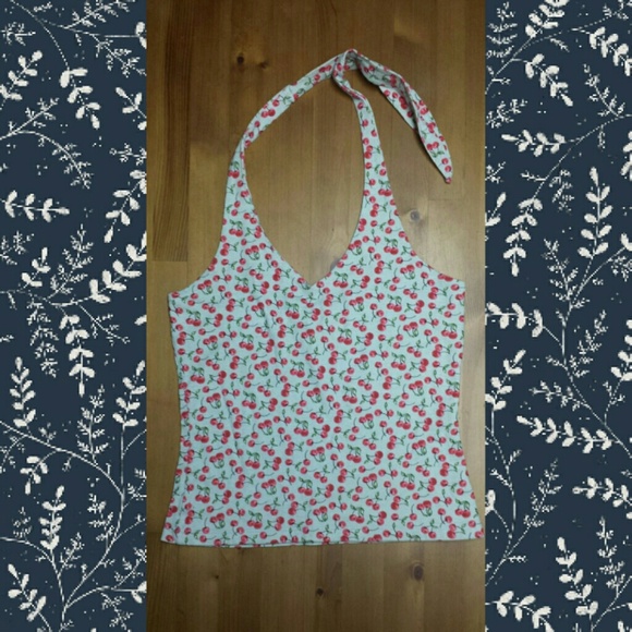 Light blue cherry tubetop