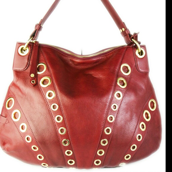❎SOLD❎Cole Haan Red Grommeted Leather