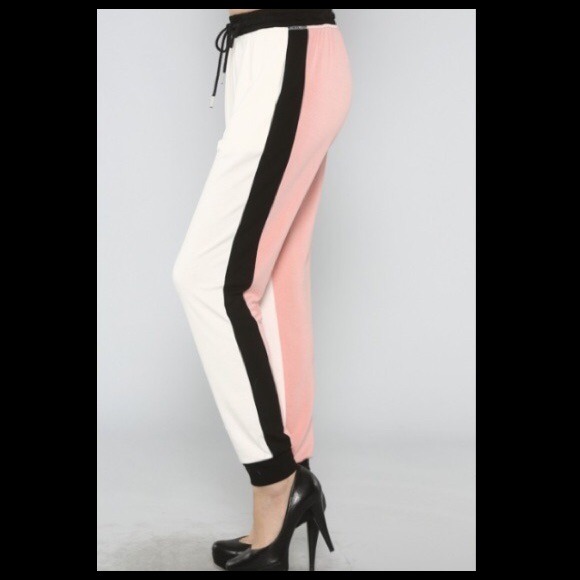 Color blocked jogger pants