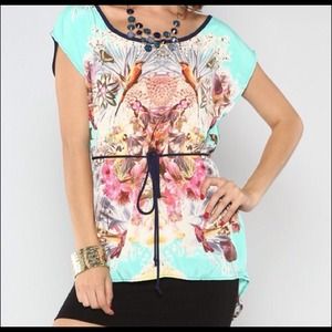 Floral motif blouse