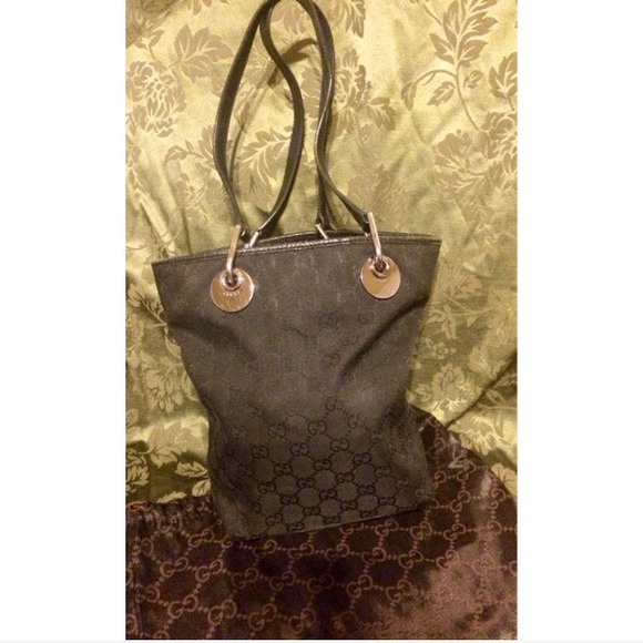 Authentic Gucci mini bucket tote used