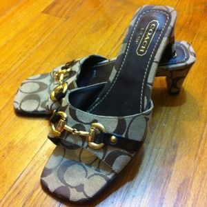 Authentic Signature Coach sandals