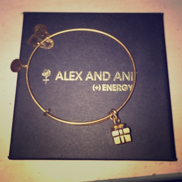 Alex and Ani GOLD gift charm bangle