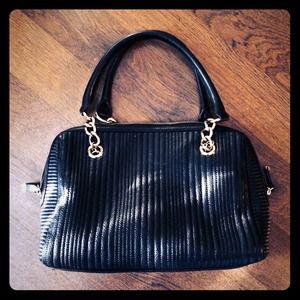 Calvin Klein black leather handbag