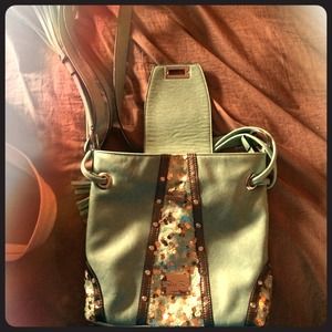Miss me saddle bag turquoise