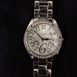 Betsey Johnson silver watch