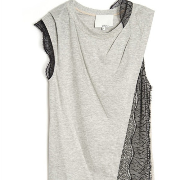 Phillip lim lace panel tank