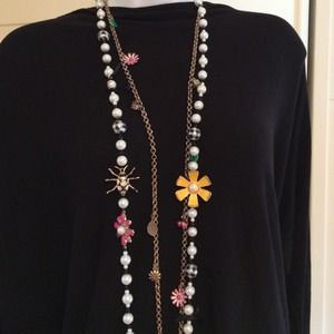 Double Strand Charm Necklace.
