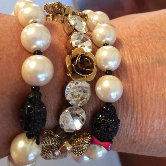 Betsy Johnson triple Charm Bracelet.