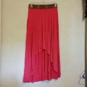 Coral Hi Low Skirt