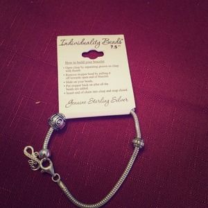 sterling silver charm bracelet