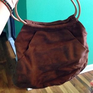 Gap brown suede hand bag NWOT