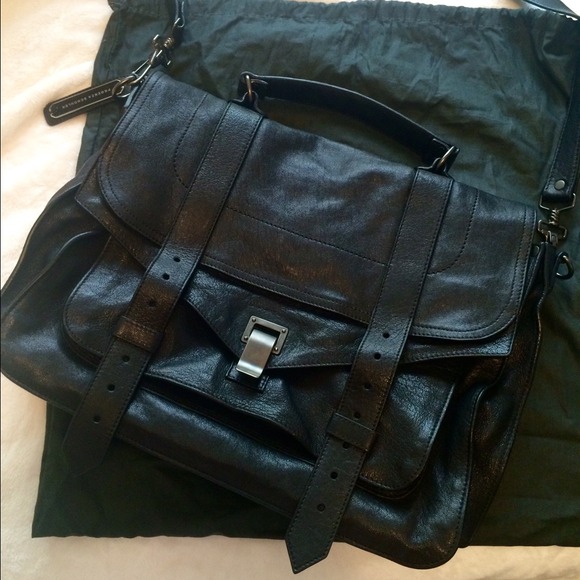 ProenzaSchouler PS1 large Scatchel in black