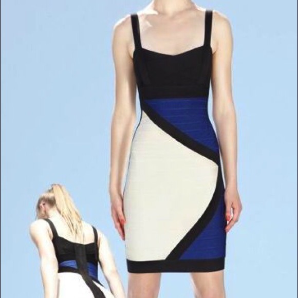 🚫SOLD🚫:  Herve Leger Color Block Dress