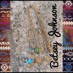 Betsey Johnson dart frog necklace