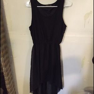 Black hi-low dress