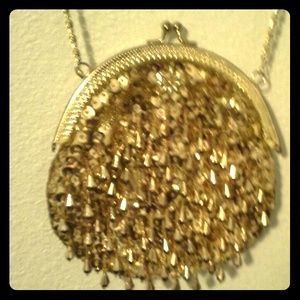 HP    10/3       Goldtone Bling crossbody purse