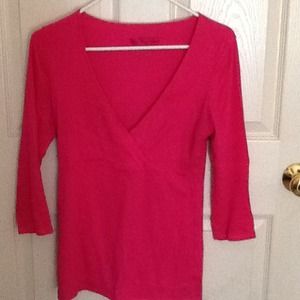 Vs magenta v neck top