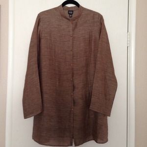 Eileen Fisher Brown Lightweight Tunic