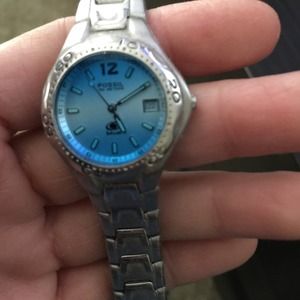 FOSSIL blue watch